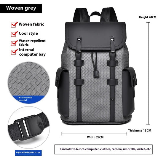 Curved Shoulder Strap New Men's Casual Business Travel Backpack bag