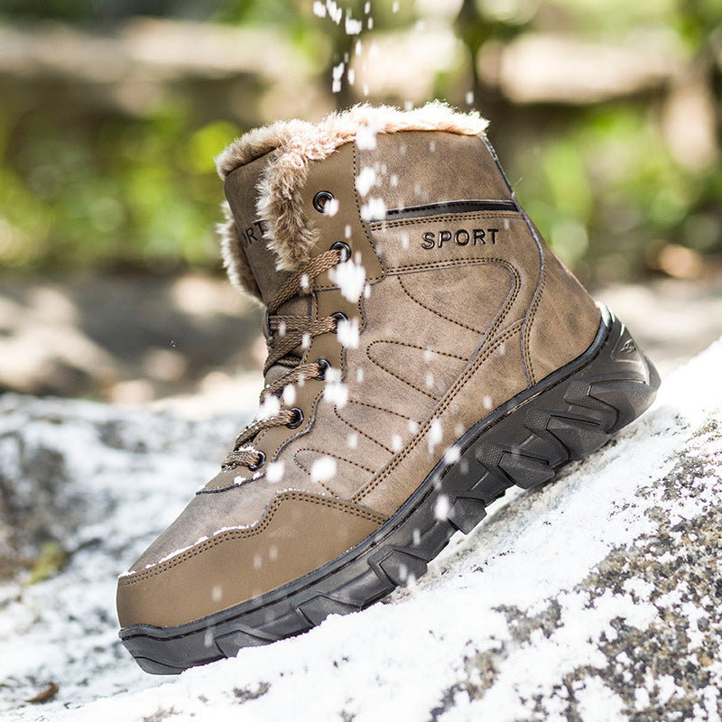 Men's Non-slip Thickening Thermal Travel Snow Boots - Activewear