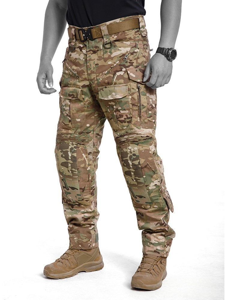 Men’s Tactical Combat Camouflage Pants Waterproof Outdoor Military Cargo Trousers Hiking