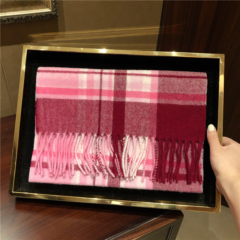 Edinburgh Scotland Edinburgh Plaid Scarf Winter New Wool Cashmere Warm wool scarves shawl dress