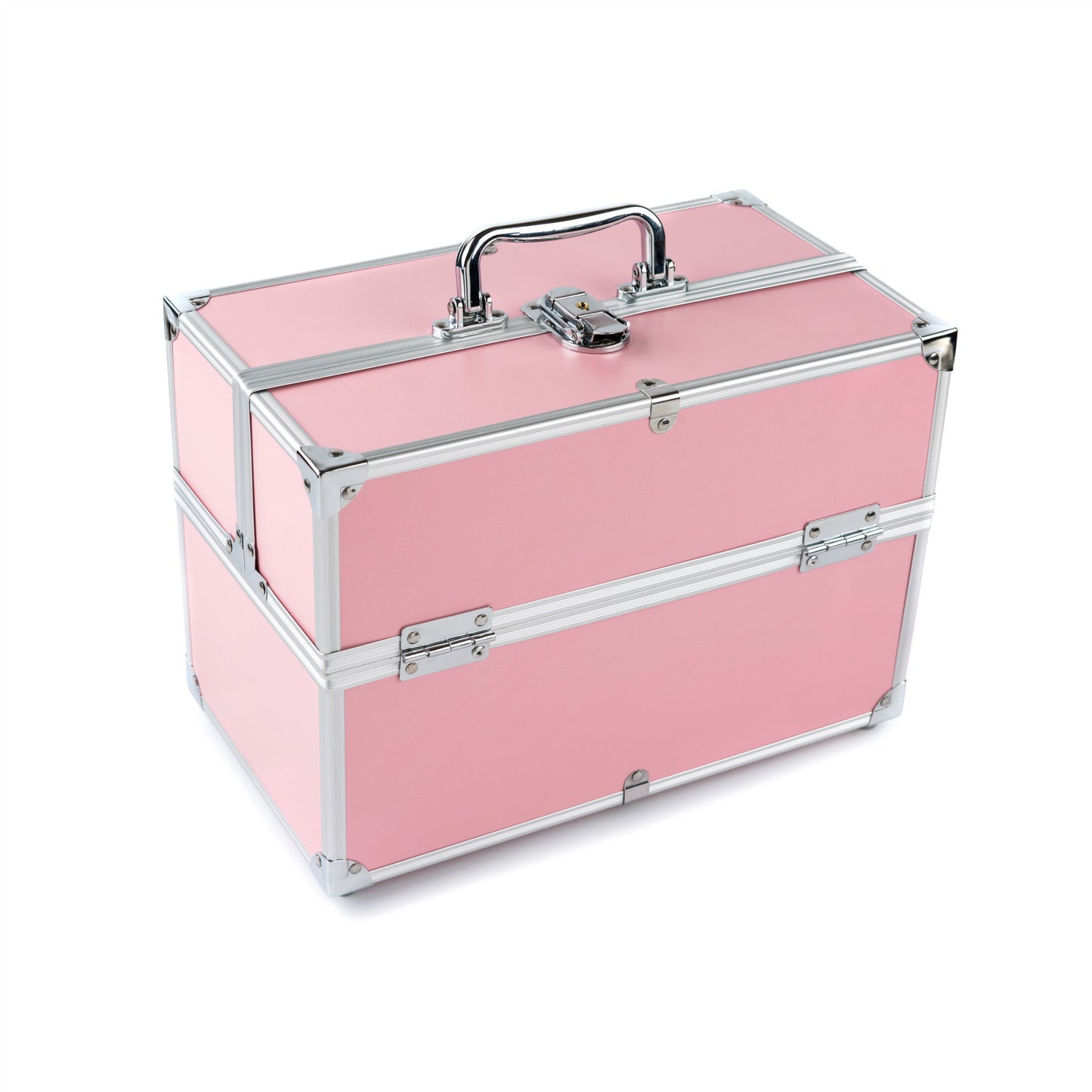 Make Up Specialist Cosmetic Case box Three-layer Large Capacity vanity box with aluminium sturdy finishing - Makeup organiser - Cosmetics box organiser set - UK USA Free delivery