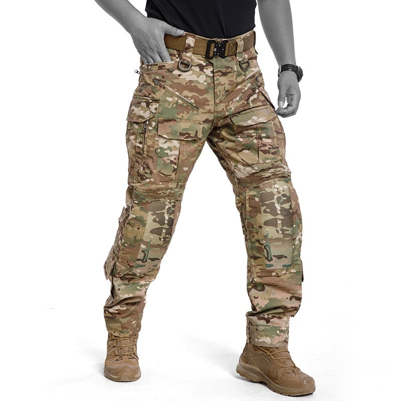 Men’s Tactical Combat Camouflage Pants Waterproof Outdoor Military Cargo Trousers Hiking
