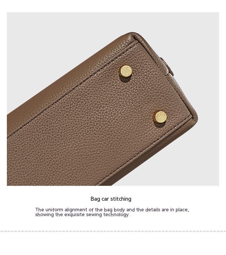 Female Niche Woven Genuine Cowhide Leather Single braided strap shoulder Bag handbag purse tote new