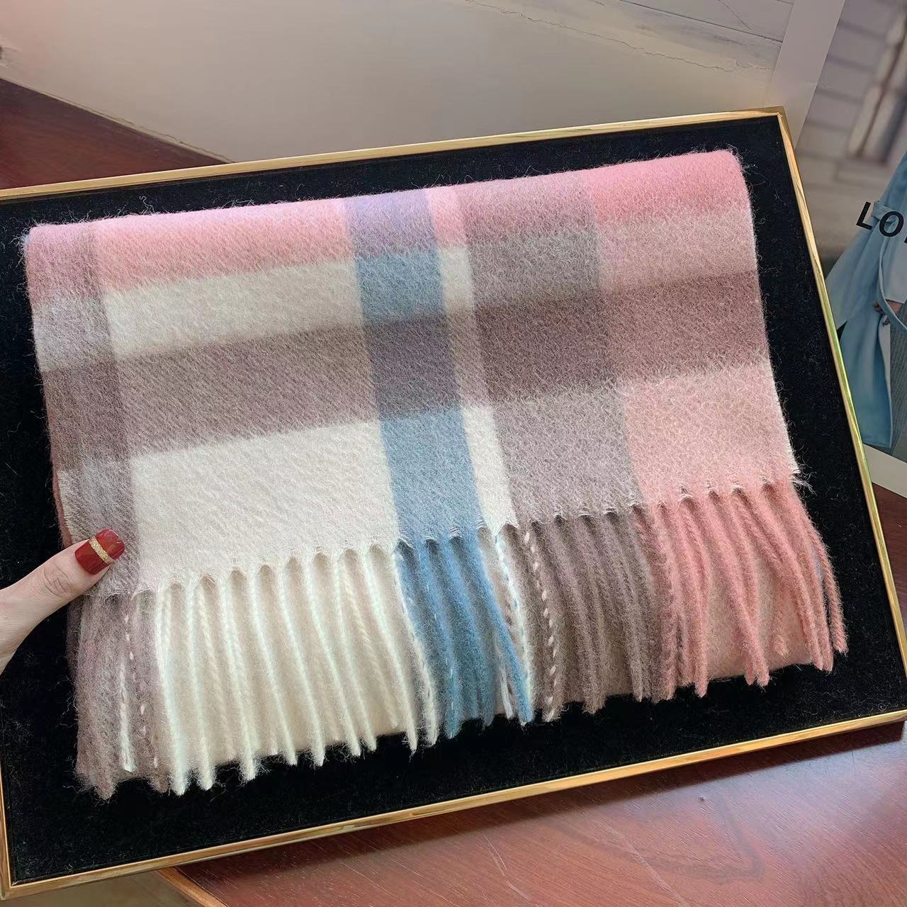 Edinburgh Scotland Edinburgh Plaid Scarf Winter New Wool Cashmere Warm wool scarves shawl dress