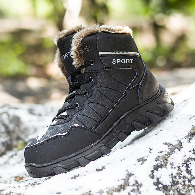 Men's Non-slip Thickening Thermal Travel Snow Boots - Activewear